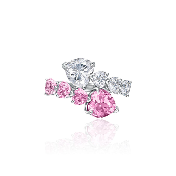 Amore Twist Ring – Light Pink Sapphire