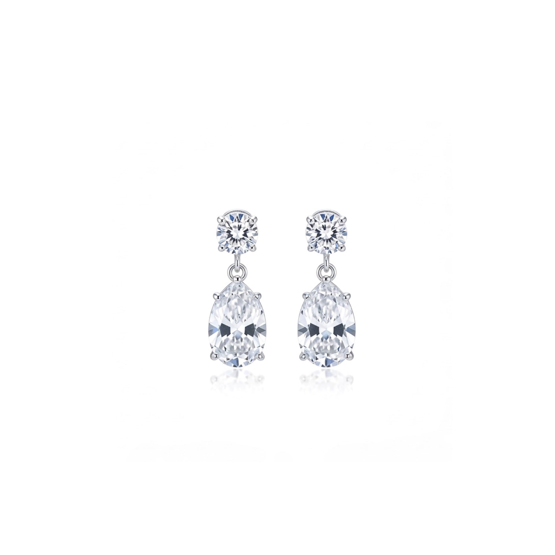Nova Duet Earrings – White Diamond