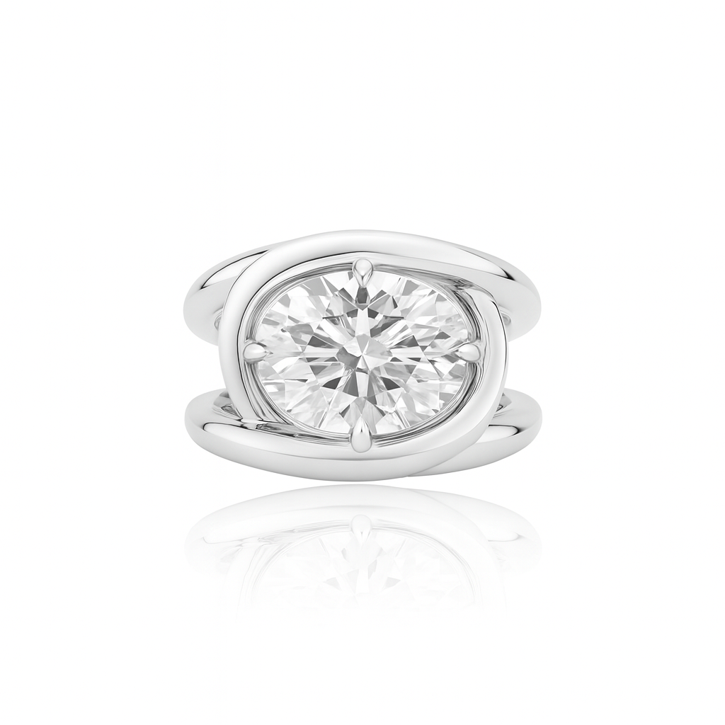 Velara Twist Ring – White Diamond