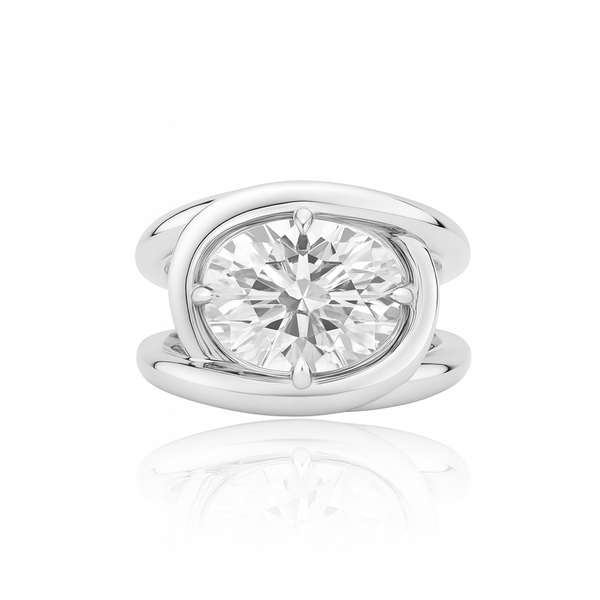 Velara Twist Ring – White Diamond