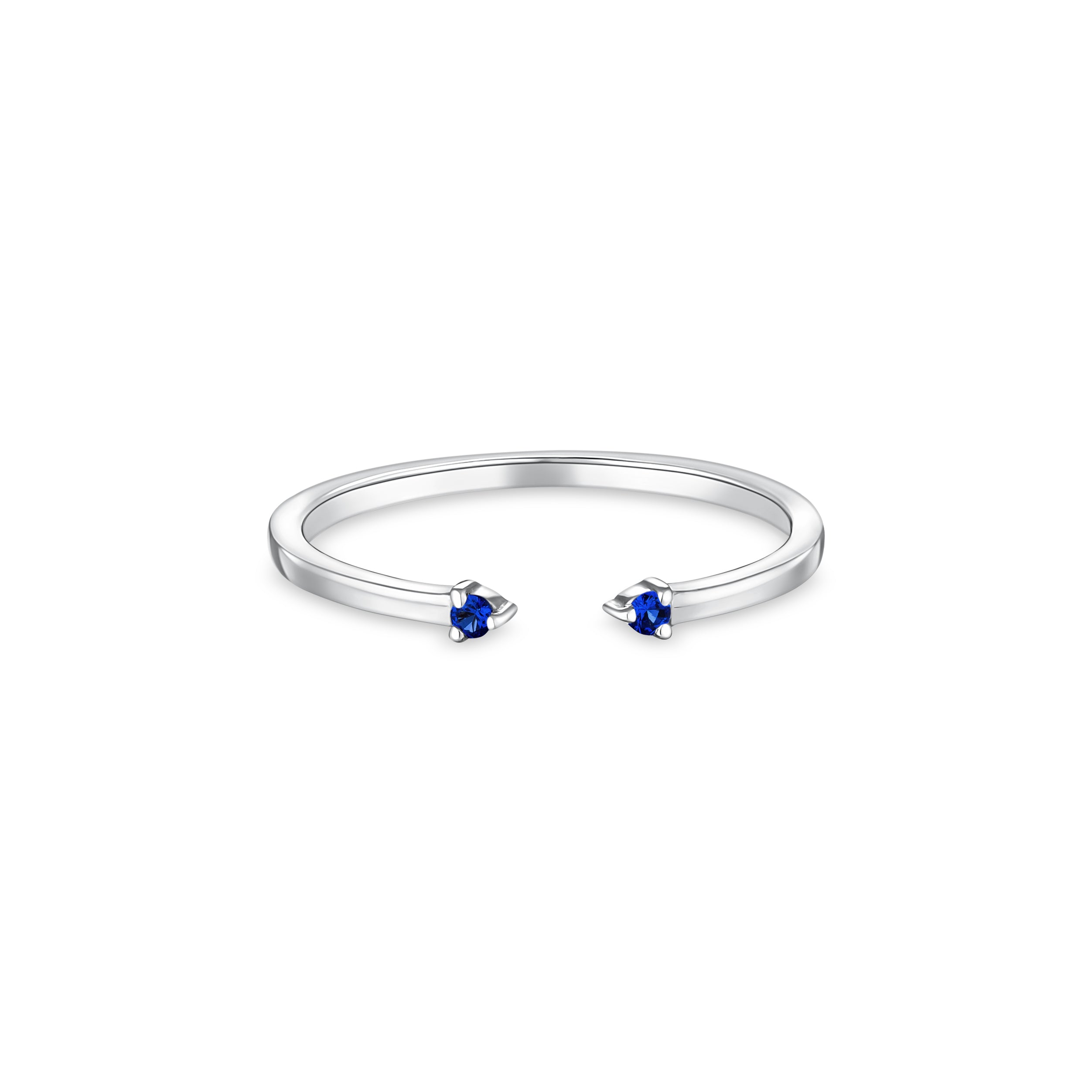 Linea Punto Mini Ring – Blue Sapphire