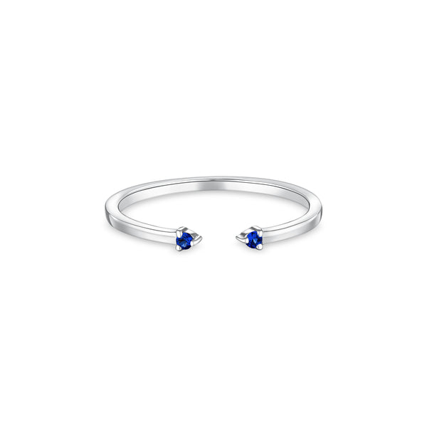 Linea Punto Mini Ring – Blue Sapphire