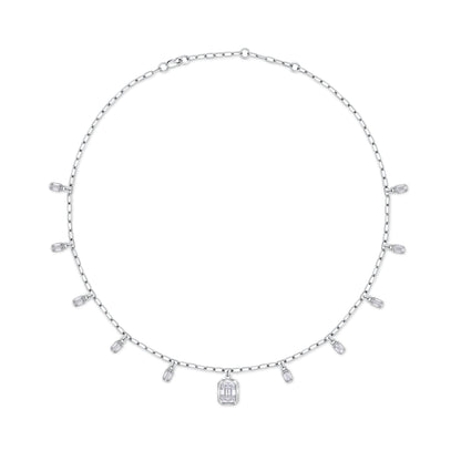 Nexus Frame Harmony Necklace – White Diamond