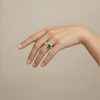Nova Open Ring – Colombian Green Emerald