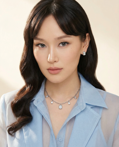 Nexus Frame Harmony Necklace – White Diamond