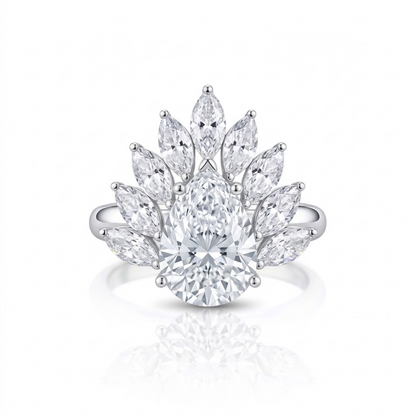 Nova Pavone Ring – White Diamond