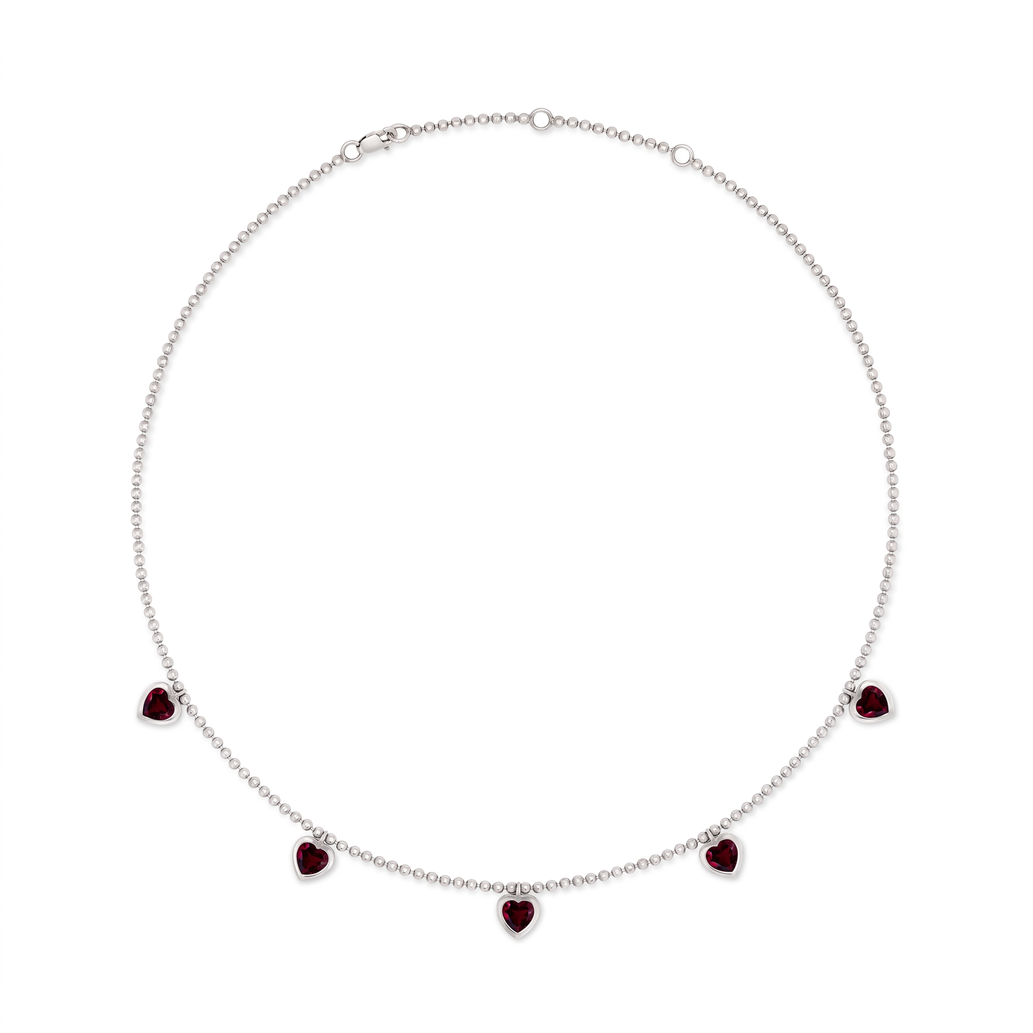 Amore Harmony Necklace – Deep Red Garnet