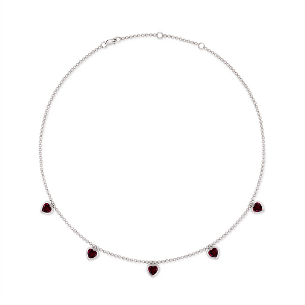 Amore Harmony Necklace – Deep Red Garnet