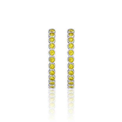 Forma Grande Hoop Earrings – Blue Sapphire