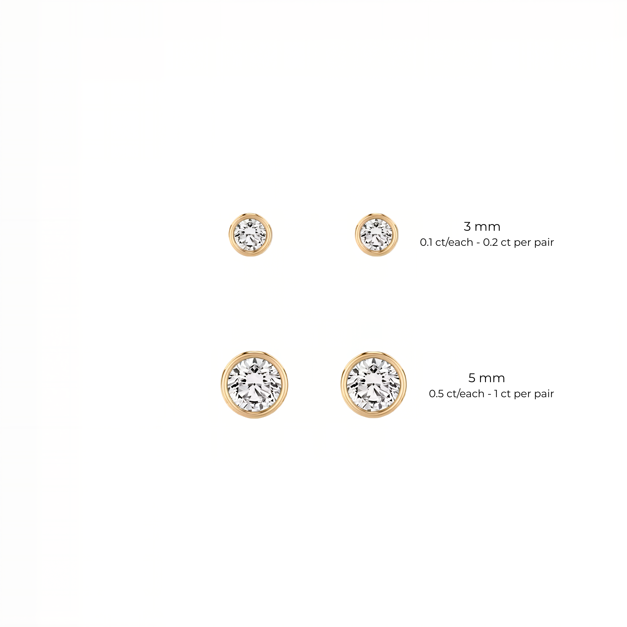Forma Grande Stud Earrings – Orange Padparadscha Sapphire