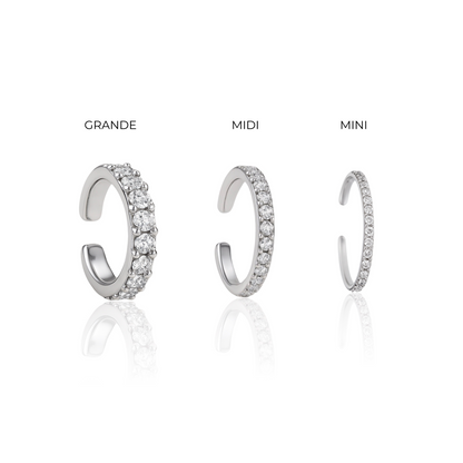 Linea Midi Ear Cuff – Orange Padparadscha Sapphire