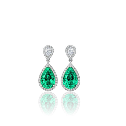 Nova Principessa Earrings – Colombian Green Emerald