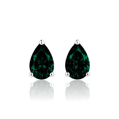 Nova Mini Stud Earrings – Zambian Green Emerald