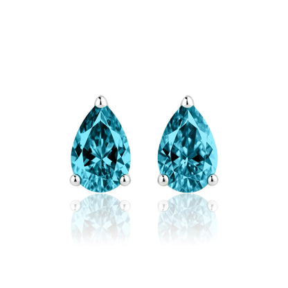 Nova Stud Earrings – White Diamond