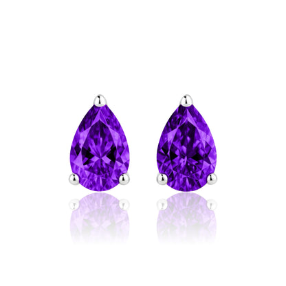Nova Stud Earrings – White Diamond