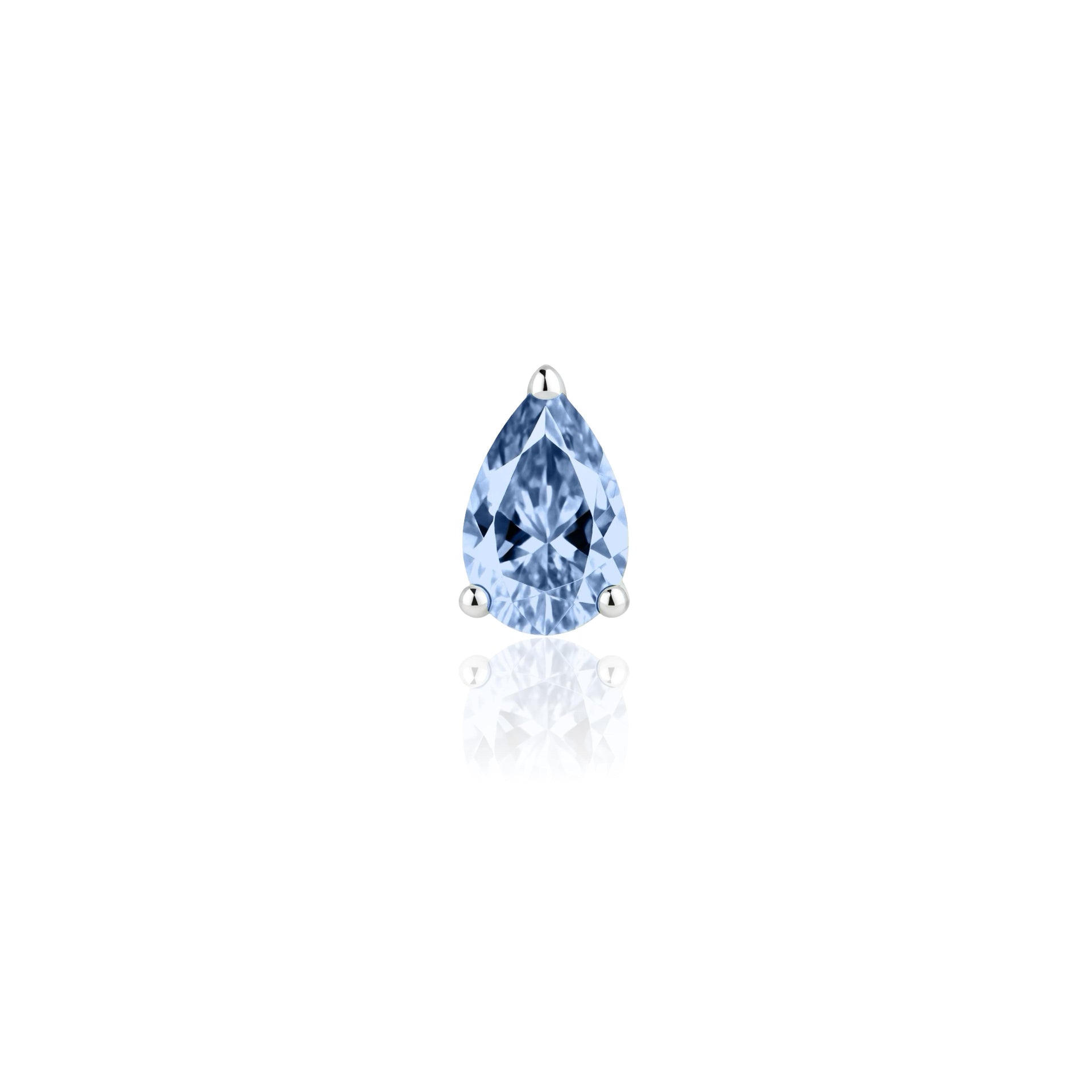 Nova Wing Drop Earrings – Light Blue Aquamarine