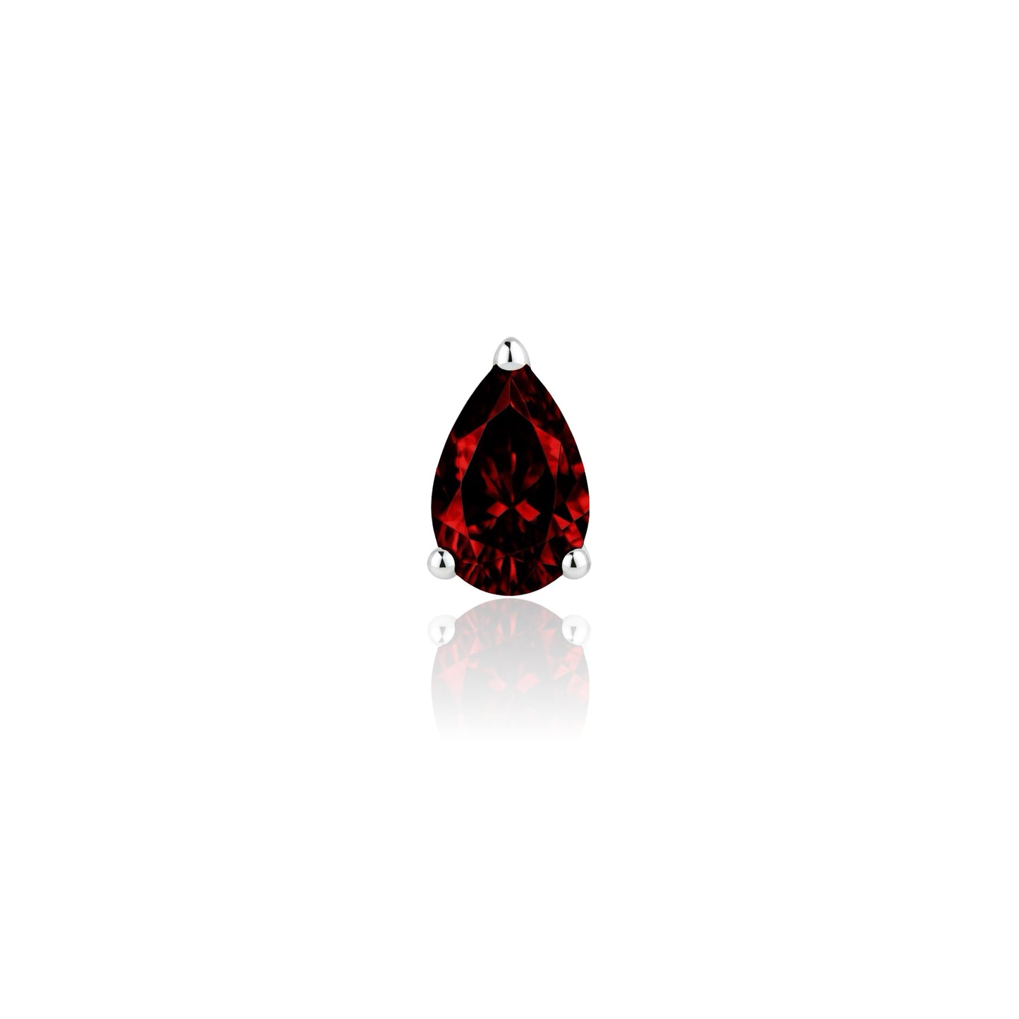 Nova Wing Drop Earrings – Deep Red Garnet