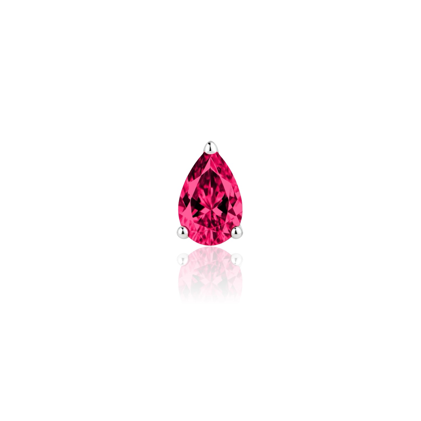 Nova Wing Drop Earrings – Red Ruby