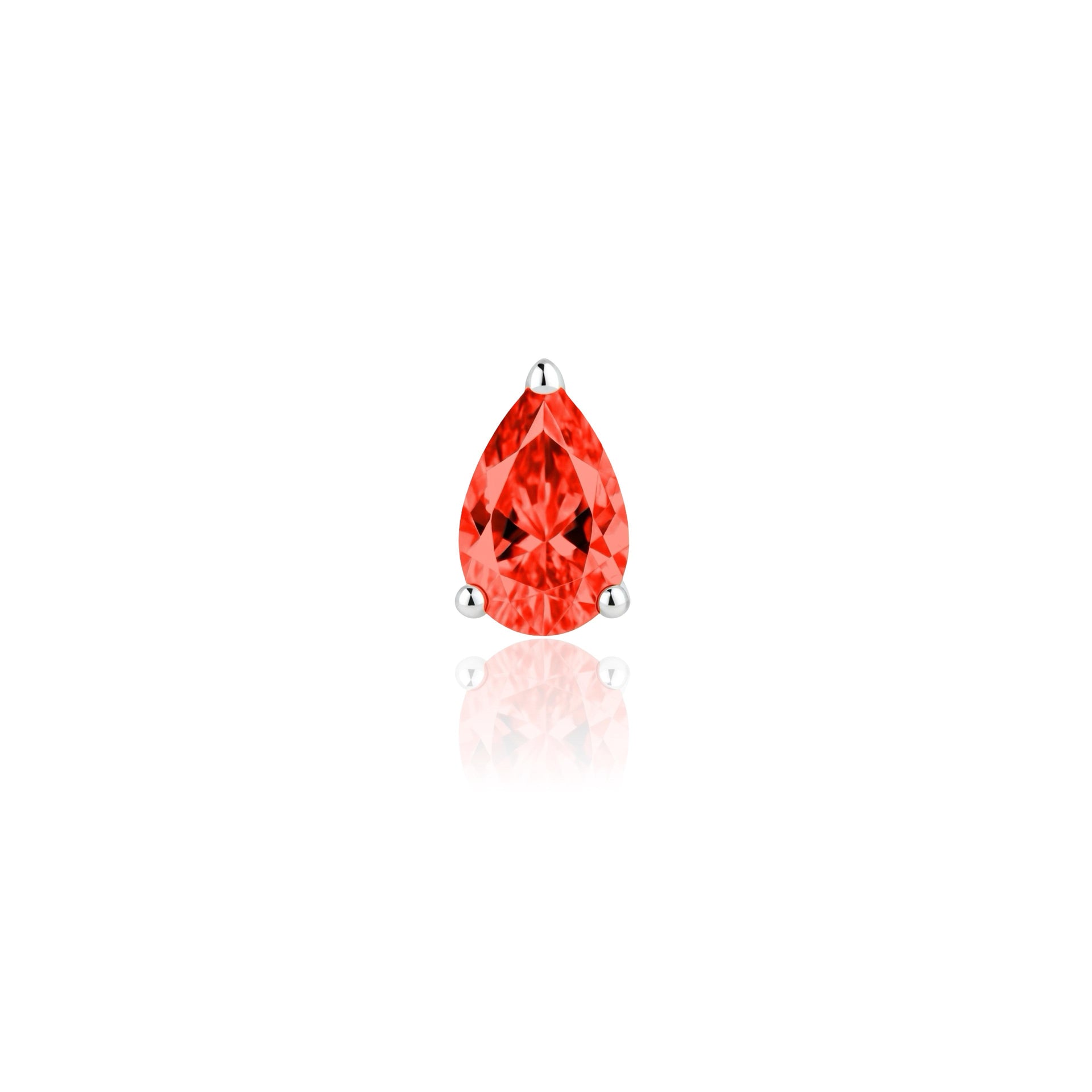 Nova Wing Drop Earrings – Orange Padparadscha Sapphire