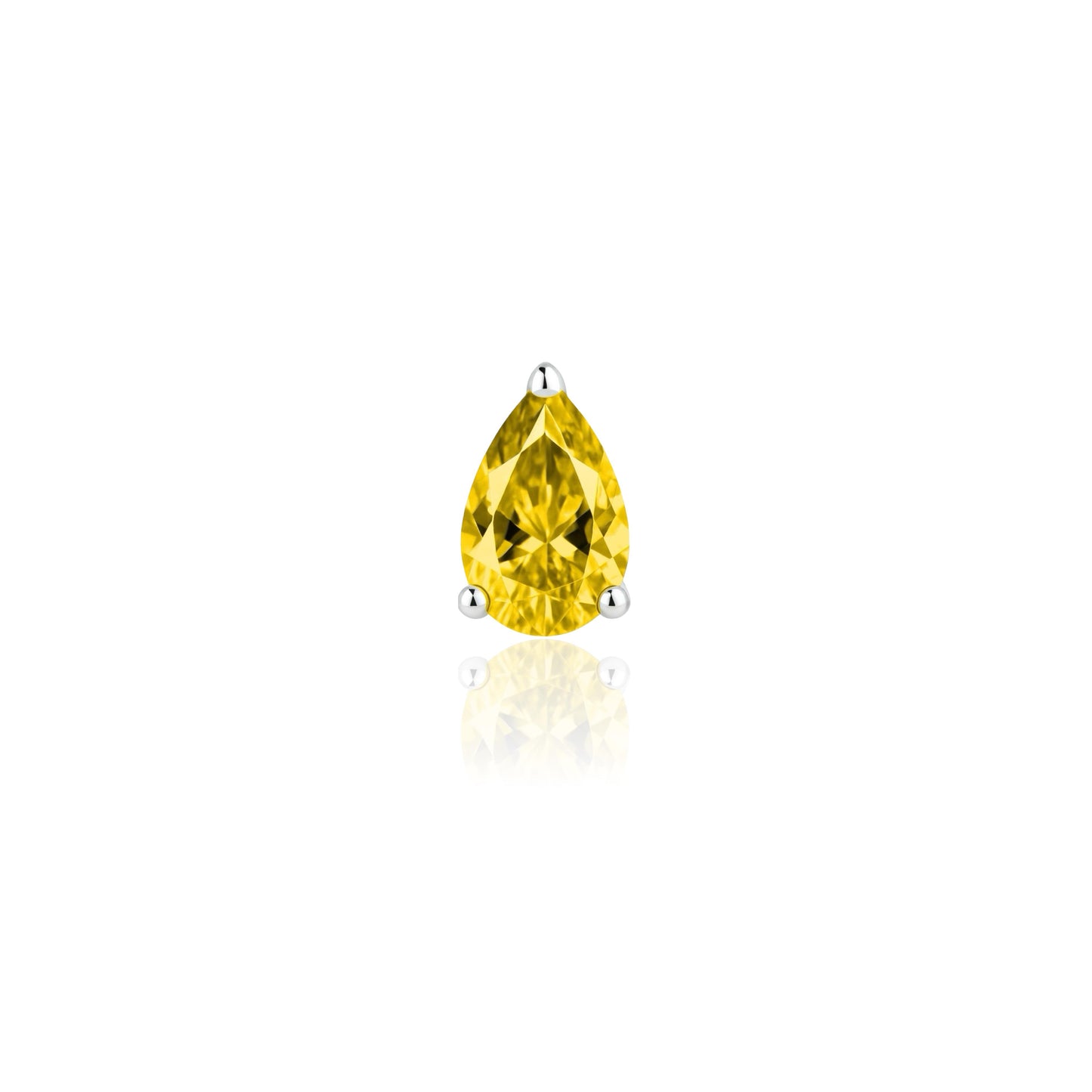 Nova Wing Drop Earrings – Yellow Sapphire