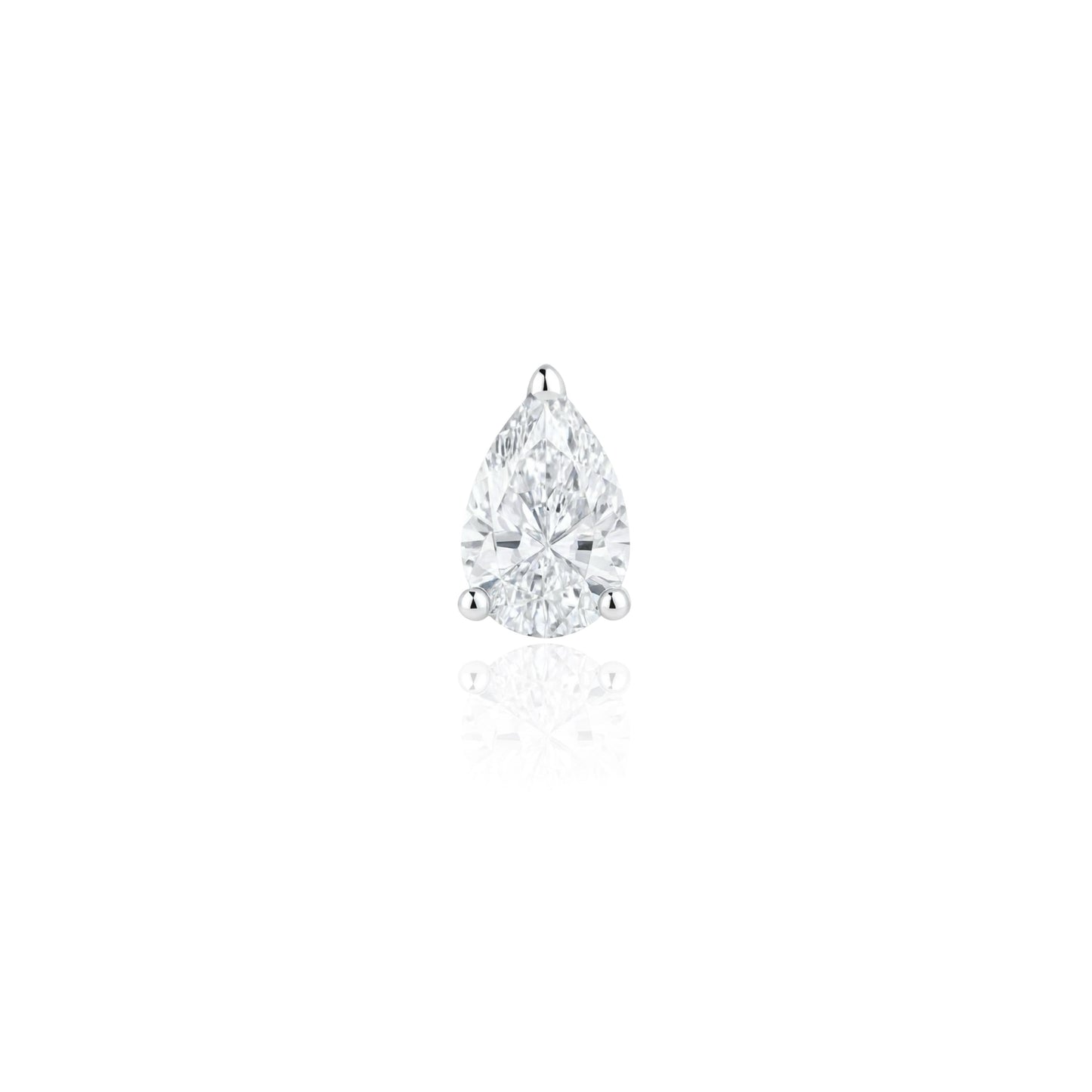 Nova Wing Drop Earrings – White Diamond