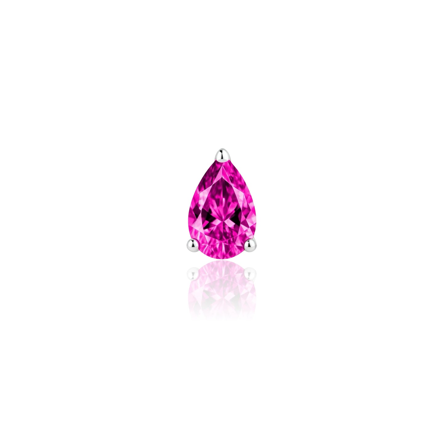 Nova Wing Drop Earrings – Vivid Pink Sapphire