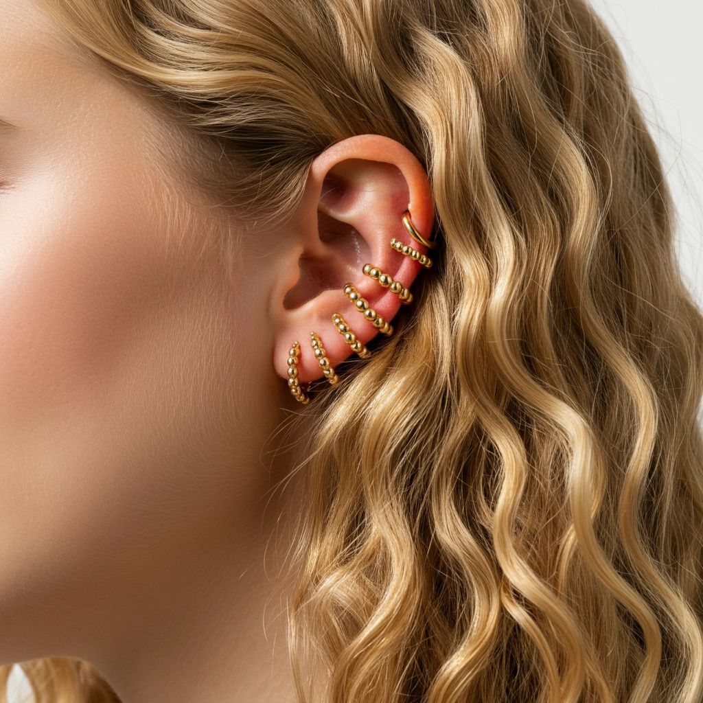 Bead Mini Ear Cuff