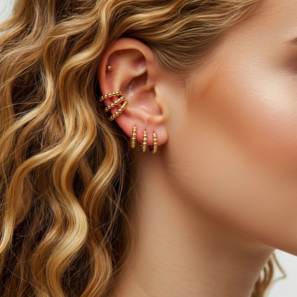 Bead Midi Ear Cuff