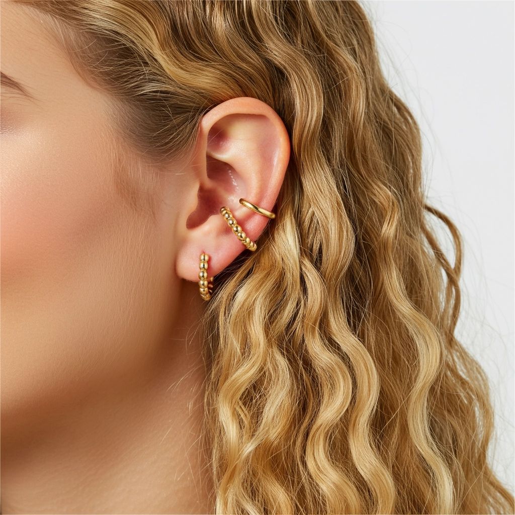 Bead Midi Ear Cuff