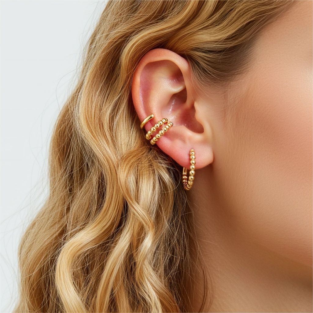 Bead Midi Ear Cuff