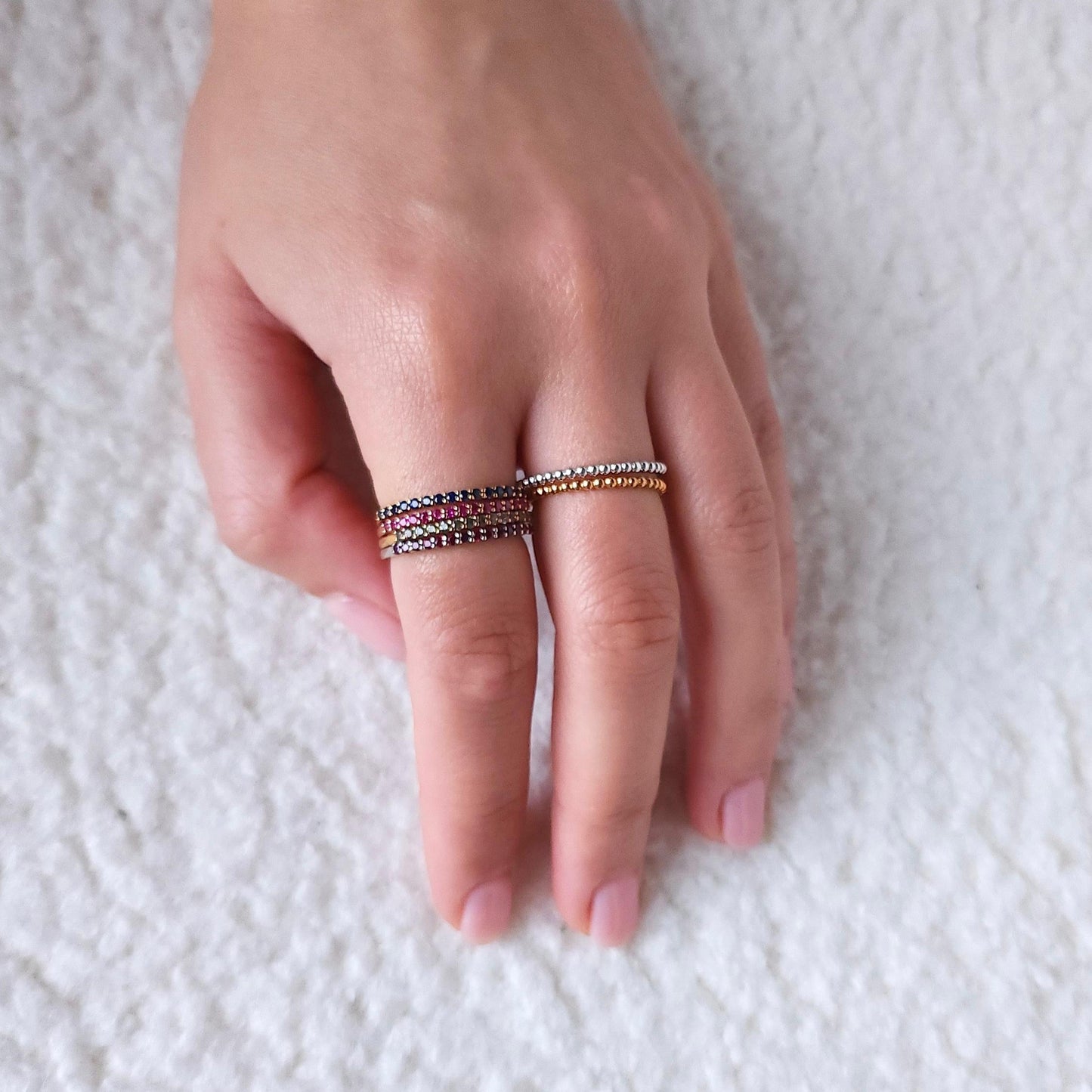 Linea Demi Ring – Purple Sapphire