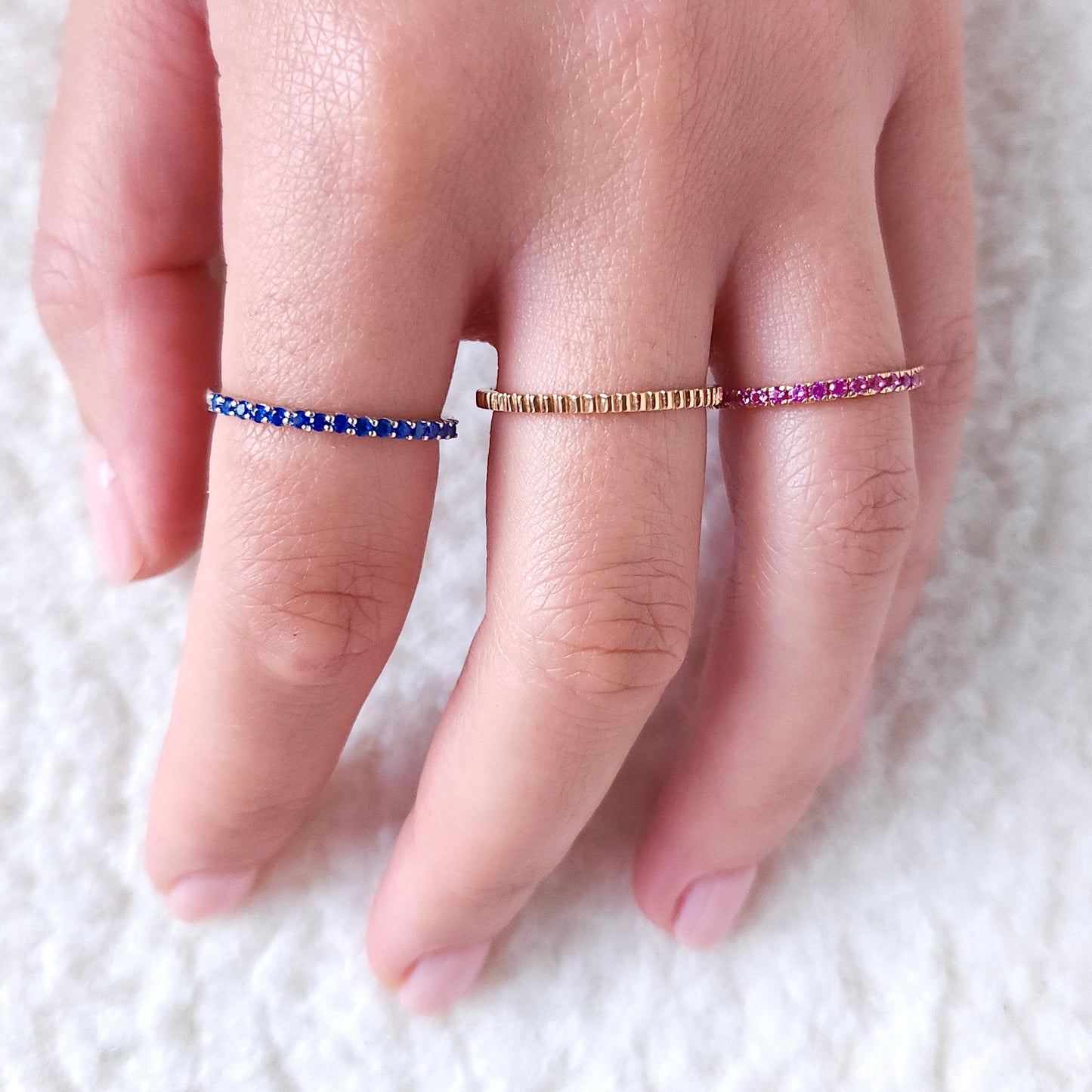 Linea Demi Ring – Purple Sapphire