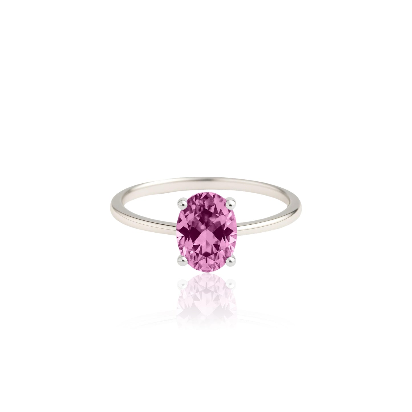 Velara Solitaire Ring – Light Pink Sapphire