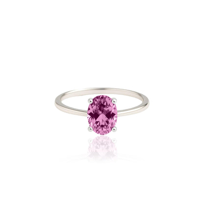 Velara Solitaire Ring – Light Pink Sapphire