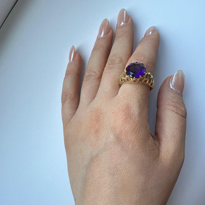 Juno Trellis Ring – Yellow Sapphire