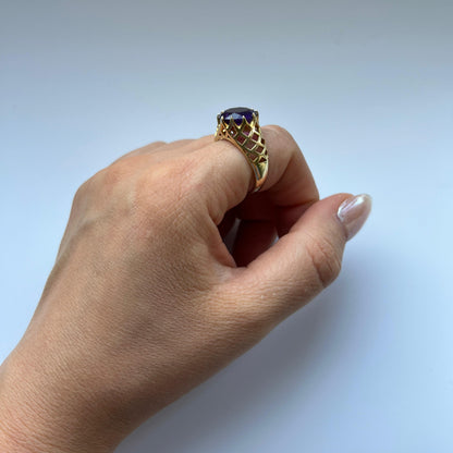 Juno Trellis Ring – Yellow Sapphire