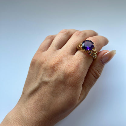 Juno Trellis Ring – Yellow Sapphire