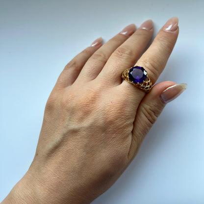 Juno Trellis Ring – Yellow Sapphire