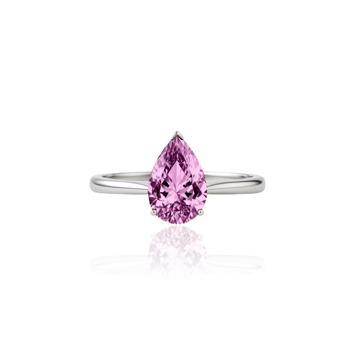 Nova Solitaire Ring – Light Pink Sapphire