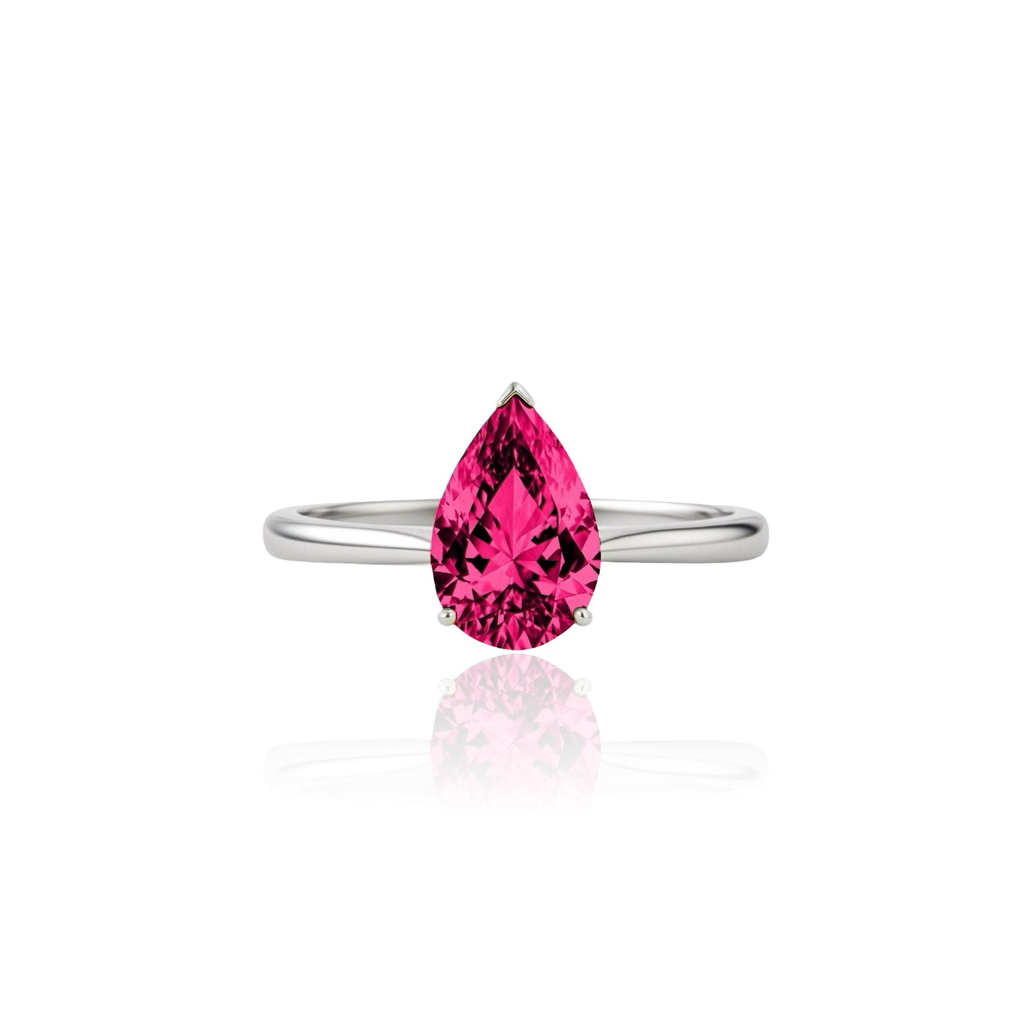 Nova Solitaire Ring – Red Ruby