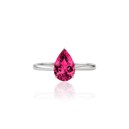 Nova Solitaire Ring – Red Ruby