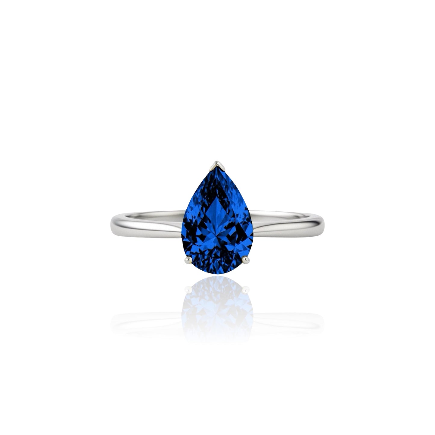 Nova Solitaire Ring – Blue Sapphire