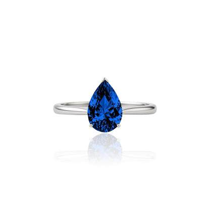 Nova Solitaire Ring – Blue Sapphire