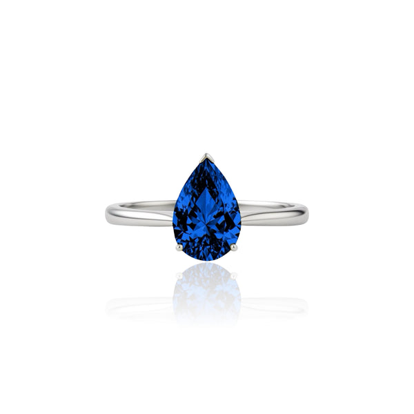 Nova Solitaire Ring – Blue Sapphire