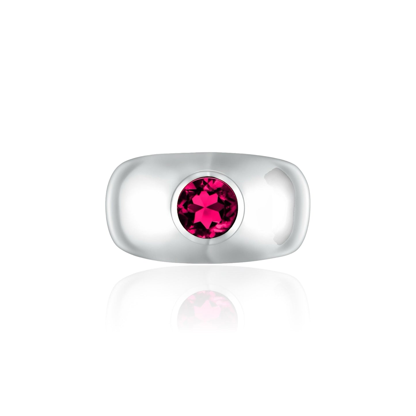 Forma Signet Ring – Red Ruby