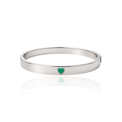 Amore Uno Elemental Bangle – Colombian Green Emerald