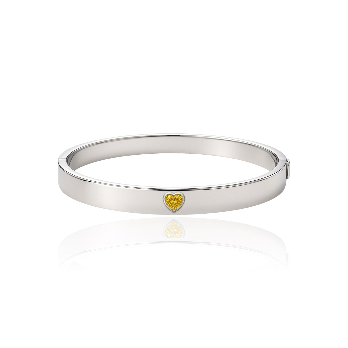 Amore Uno Elemental Bangle – Yellow Sapphire