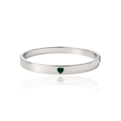Amore Uno Elemental Bangle – Zambian Green Emerald