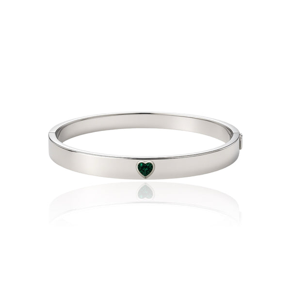 Amore Uno Elemental Bangle – Zambian Green Emerald