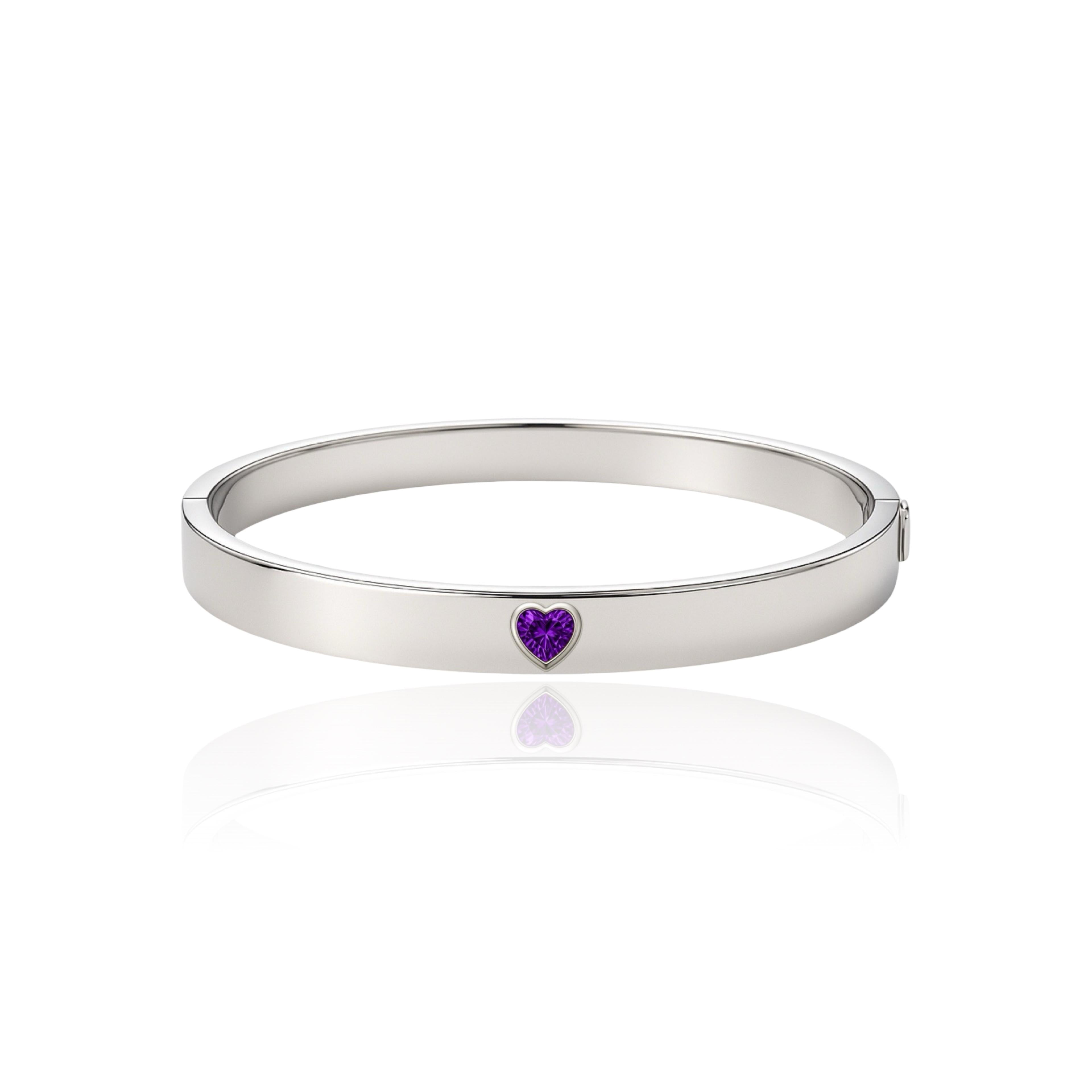Amore Uno Elemental Bangle – Purple Sapphire